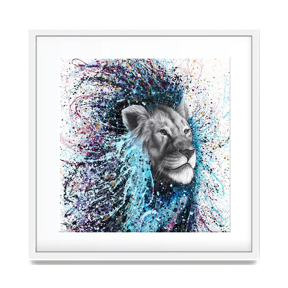 Dream Of A Lion Square Framed Art Print Dream Of A Lion Square Framed Art Print wall art product Ashvin Harrison (2016-2022 collection)