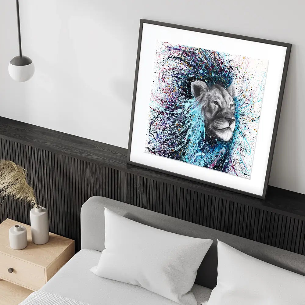 Dream Of A Lion Square Framed Art Print Dream Of A Lion Square Framed Art Print wall art product Ashvin Harrison (2016-2022 collection)