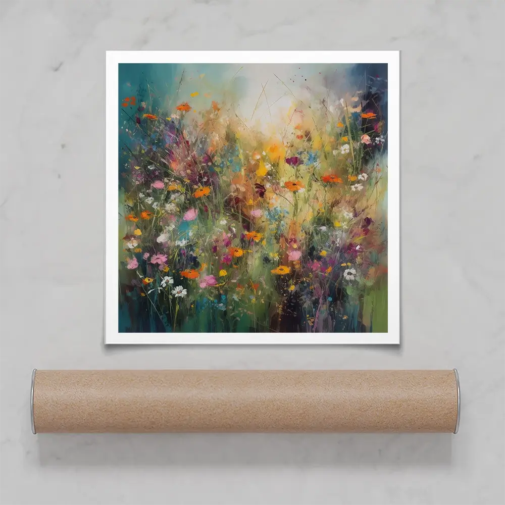 Dreaming Of Wildflowers Square Art Print Dreaming Of Wildflowers Square Art Print wall art product Creative Studio - Independent
