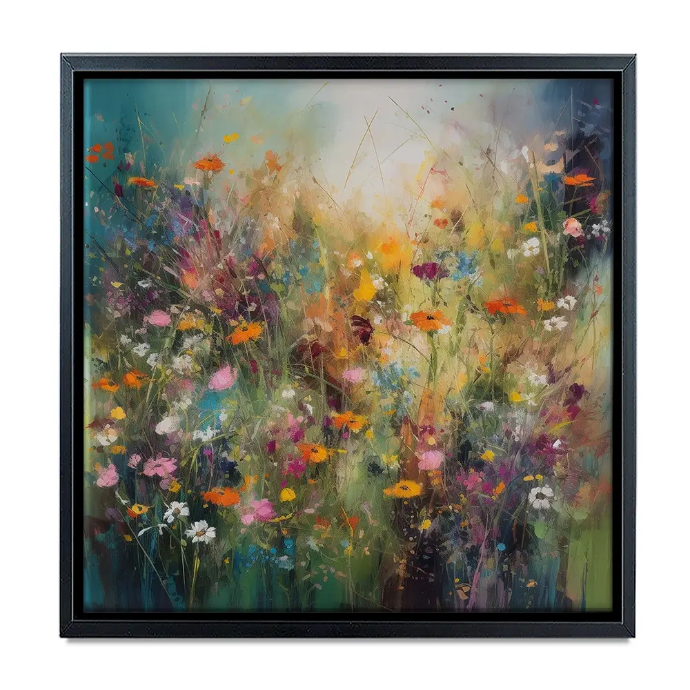 Dreaming Of Wildflowers Square Canvas Print Dreaming Of Wildflowers Square Canvas Print wall art product Creative Studio - Independent