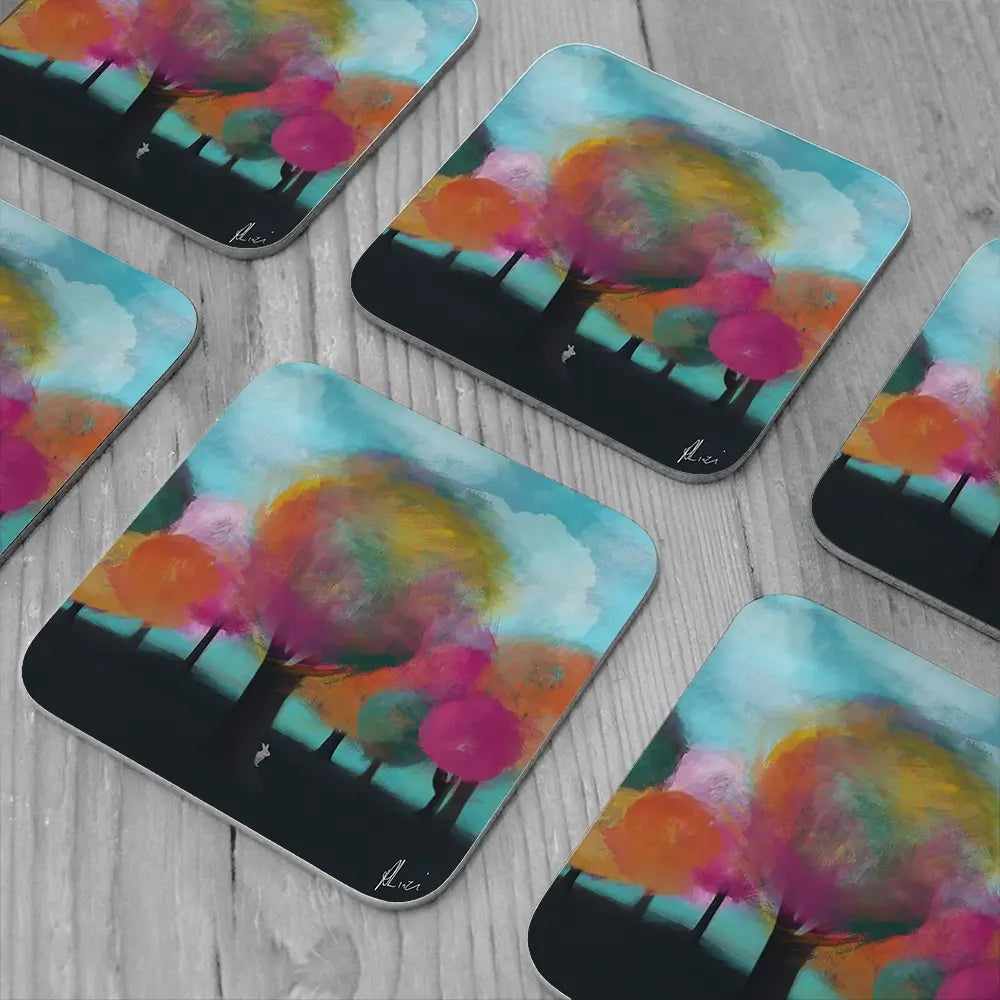 Dreamscape 2 Coaster Set Dreamscape 2 Coaster Set wall art product Aimee Linzi