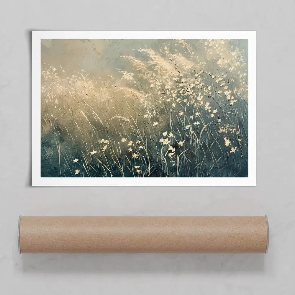 Dreamy Blue Field Art Print Dreamy Blue Field Art Print wall art product Arlington Prints - Independent