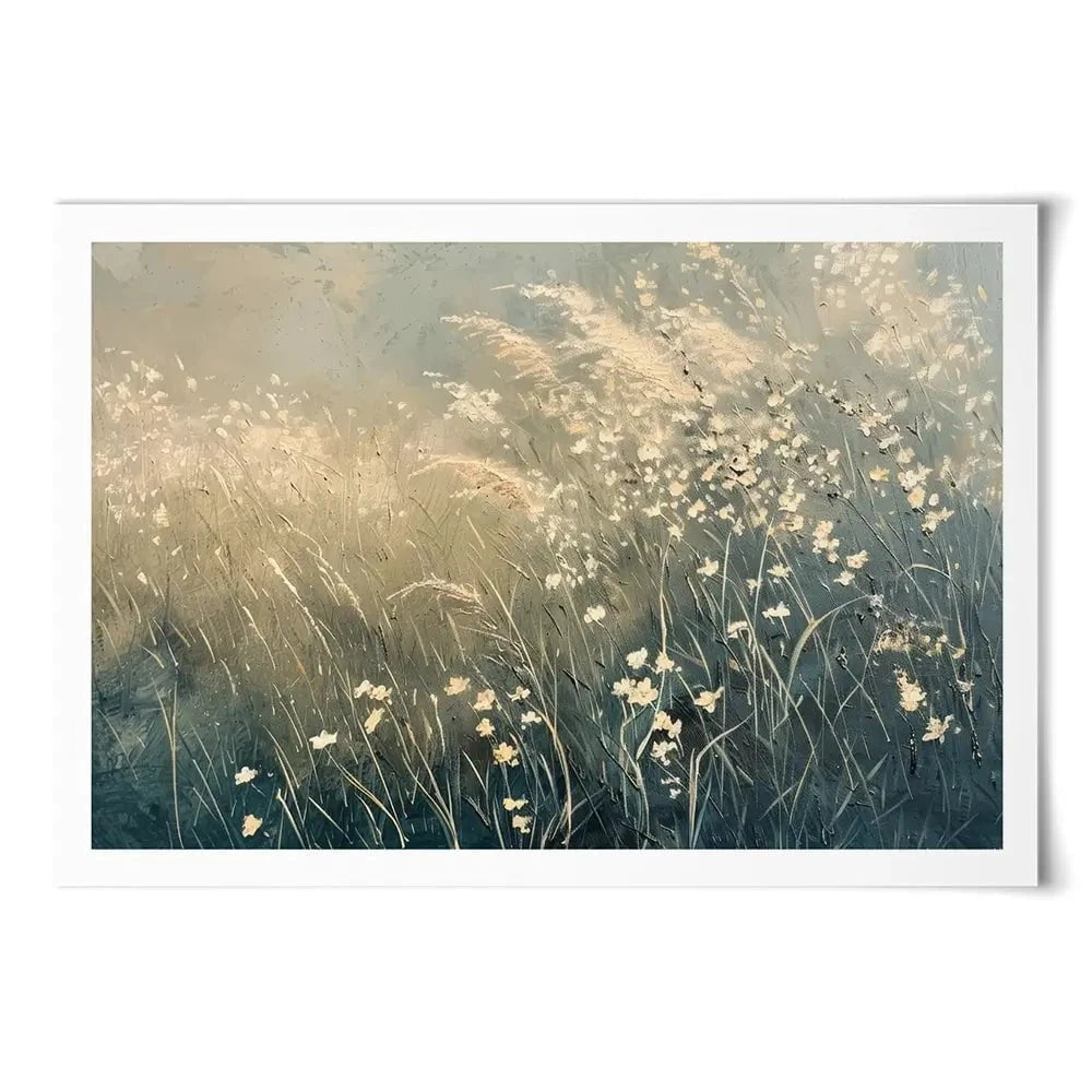 Dreamy Blue Field Art Print Dreamy Blue Field Art Print wall art product Arlington Prints - Independent