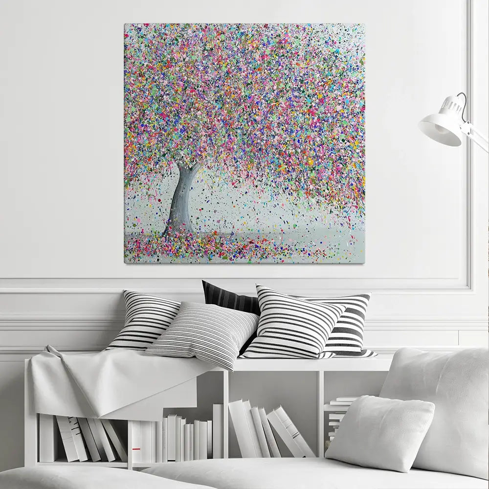 Dreamy Love Square Canvas Print Dreamy Love Square Canvas Print wall art product Jo Gough