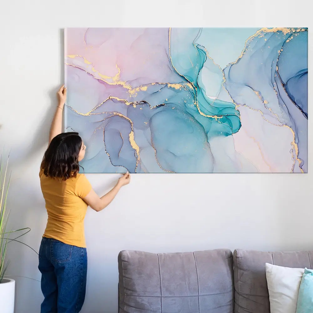 Dreamy Marble Oversized Canvas Print Dreamy Marble Oversized Canvas Print wall art product Art Print Shop