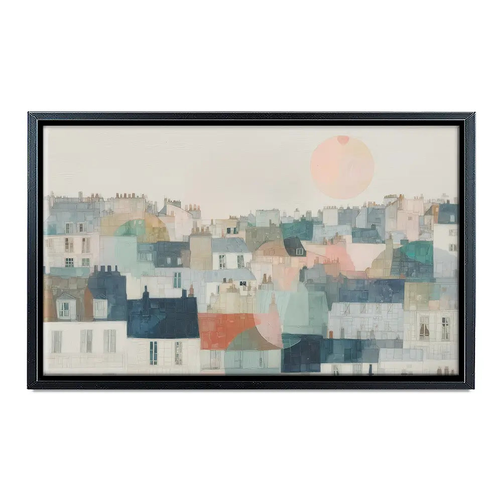 Dreamy Parisian Rooftops Canvas Print Dreamy Parisian Rooftops Canvas Print wall art product Chromatic Storm Studio