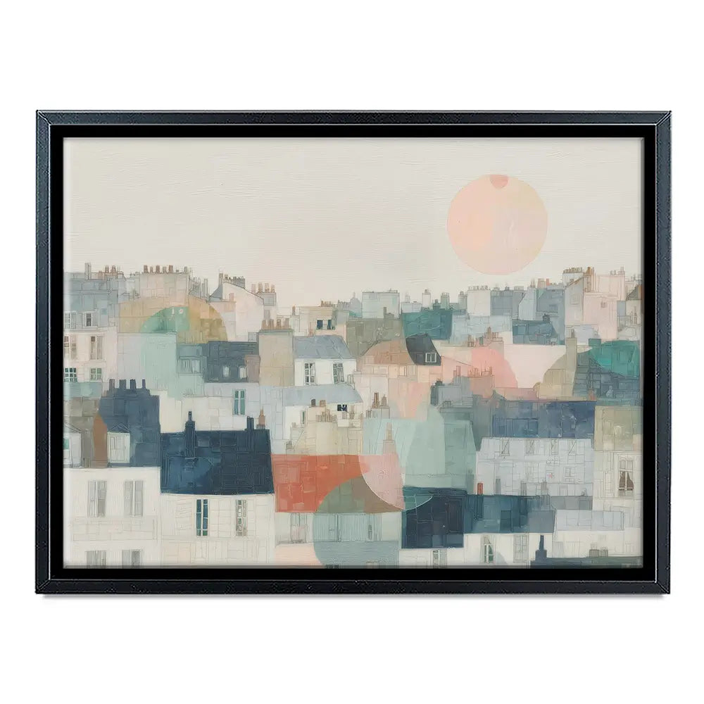 Dreamy Parisian Rooftops Canvas Print Dreamy Parisian Rooftops Canvas Print wall art product Chromatic Storm Studio