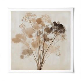 Dried Florals Square Art Print Dried Florals Square Art Print wall art product Chromatic Storm Studio