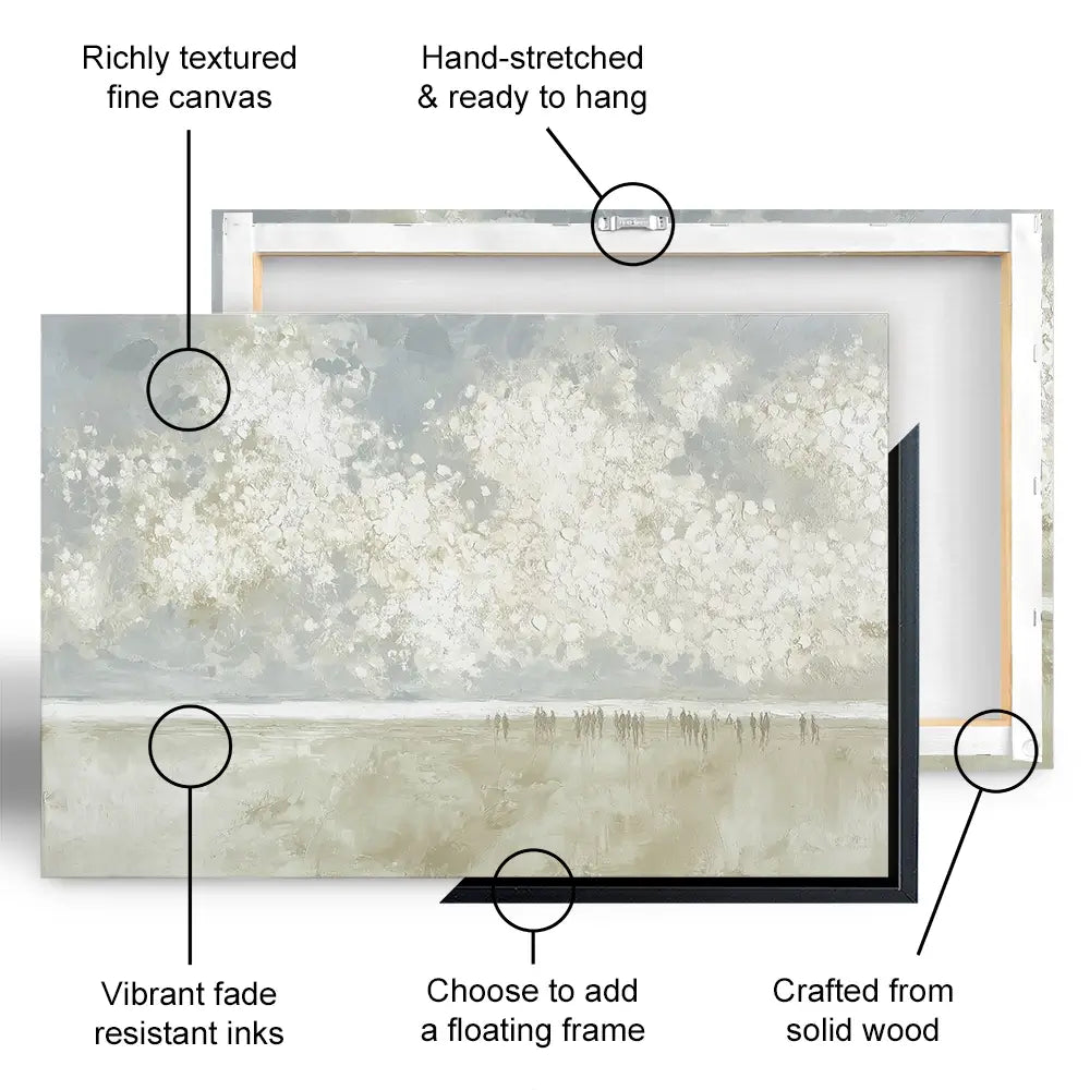 Drifting Blossom Sky Canvas Print Drifting Blossom Sky Canvas Print wall art product Chromatic Storm Studio