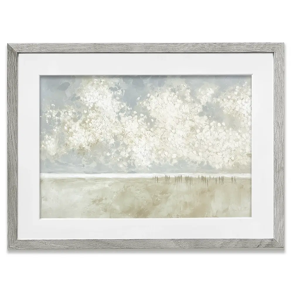 Drifting Blossom Sky Framed Art Print Drifting Blossom Sky Framed Art Print wall art product Chromatic Storm Studio
