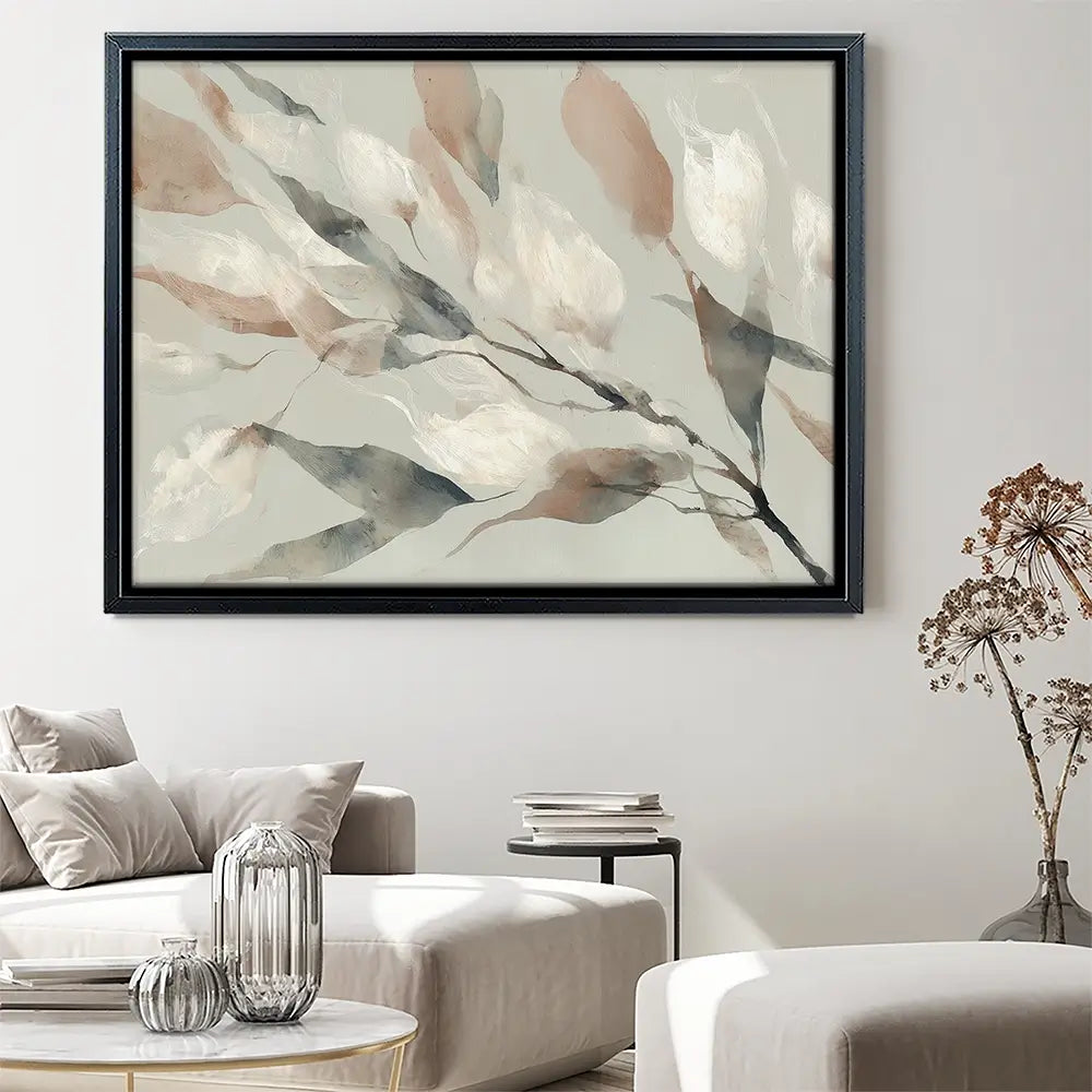 Drifting Coral Petals Canvas Print Drifting Coral Petals Canvas Print wall art product Chromatic Storm Studio