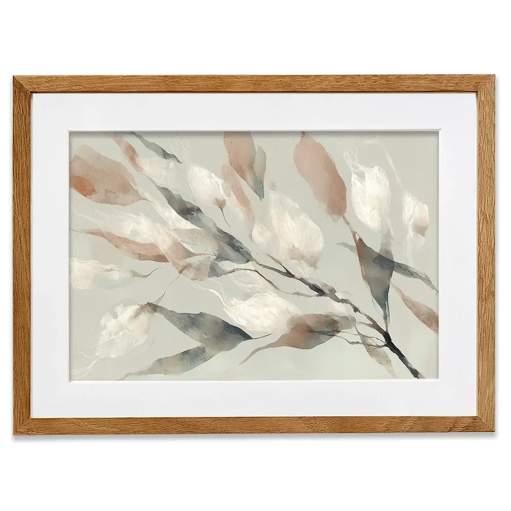 Drifting Coral Petals Framed Art Print Drifting Coral Petals Framed Art Print wall art product Chromatic Storm Studio