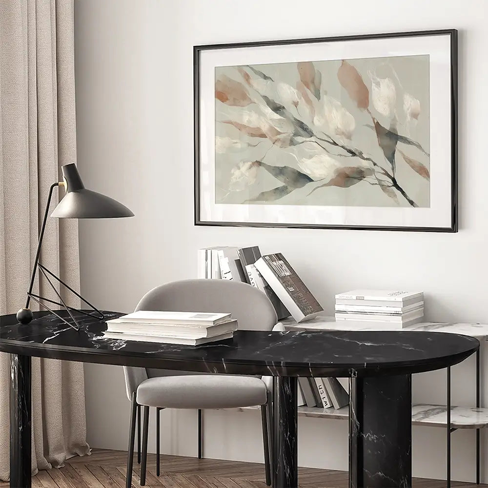 Drifting Coral Petals Framed Art Print Drifting Coral Petals Framed Art Print wall art product Chromatic Storm Studio