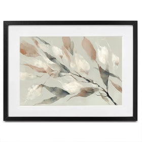 Drifting Coral Petals Framed Art Print Drifting Coral Petals Framed Art Print wall art product Chromatic Storm Studio