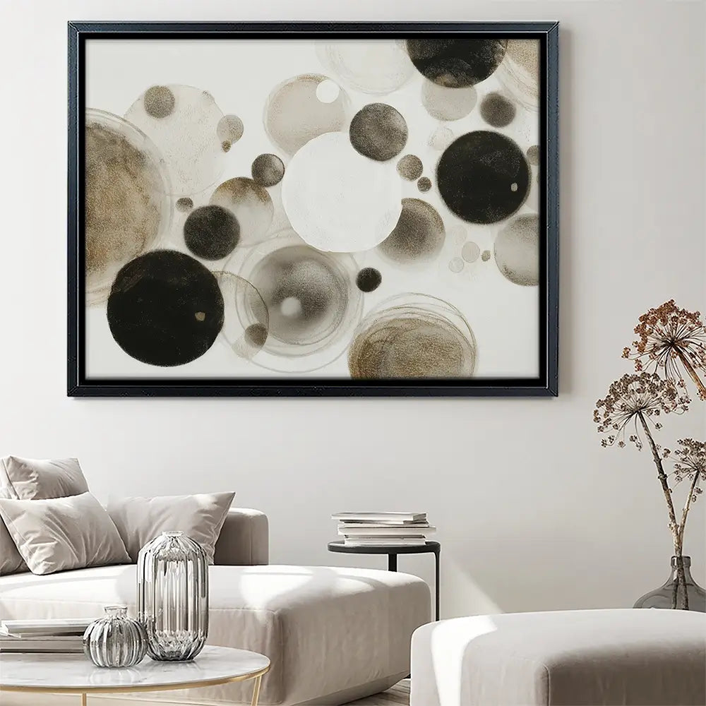 Drifting Orb Abstract Canvas Print Drifting Orb Abstract Canvas Print wall art product Chromatic Storm Studio