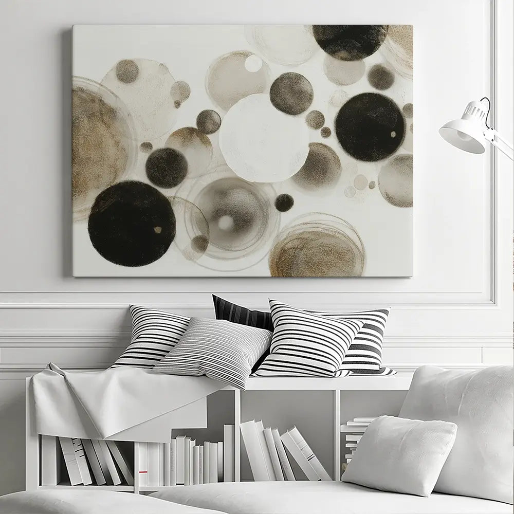 Drifting Orb Abstract Canvas Print Drifting Orb Abstract Canvas Print wall art product Chromatic Storm Studio