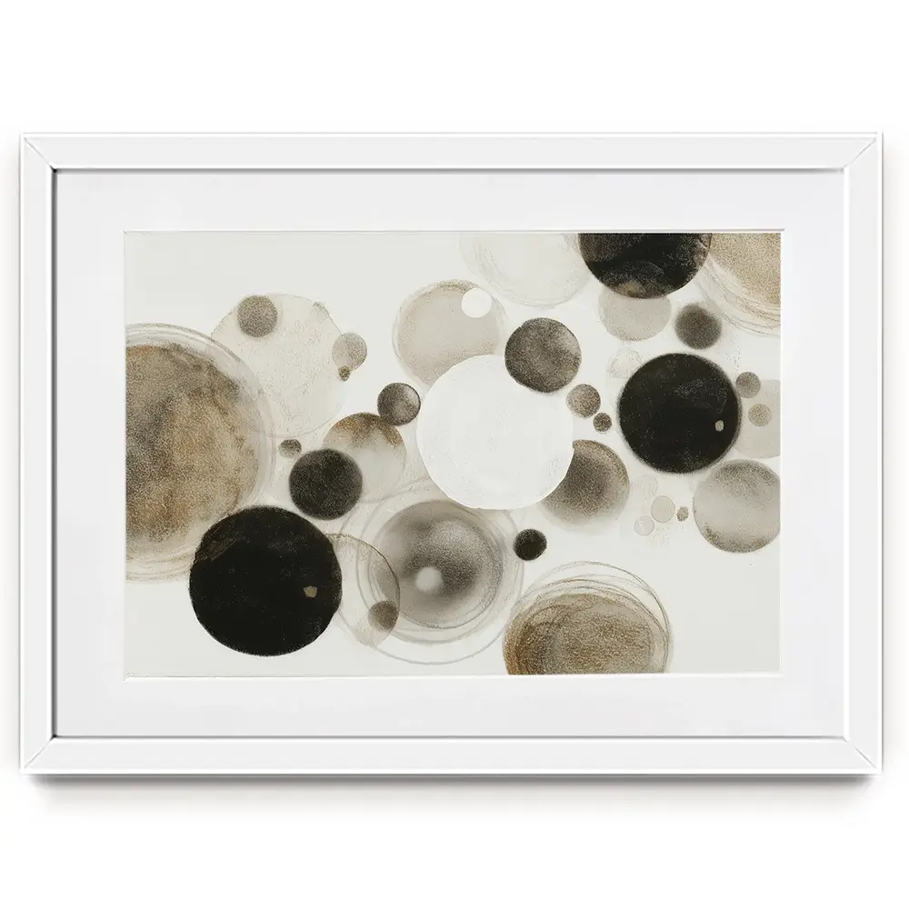 Drifting Orb Abstract Framed Art Print Drifting Orb Abstract Framed Art Print wall art product Chromatic Storm Studio