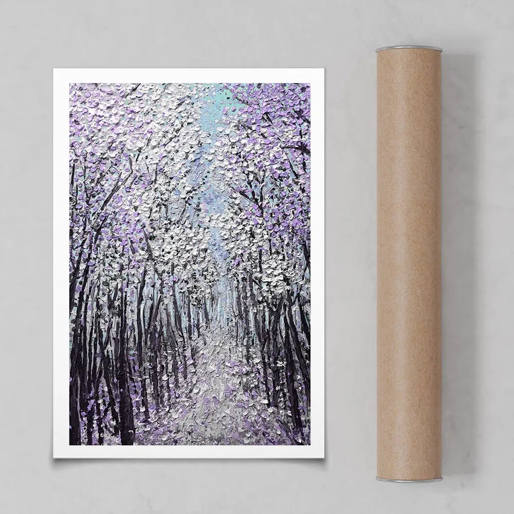Driftwood In Purple Art Print Driftwood In Purple Art Print wall art product Nada Khatib