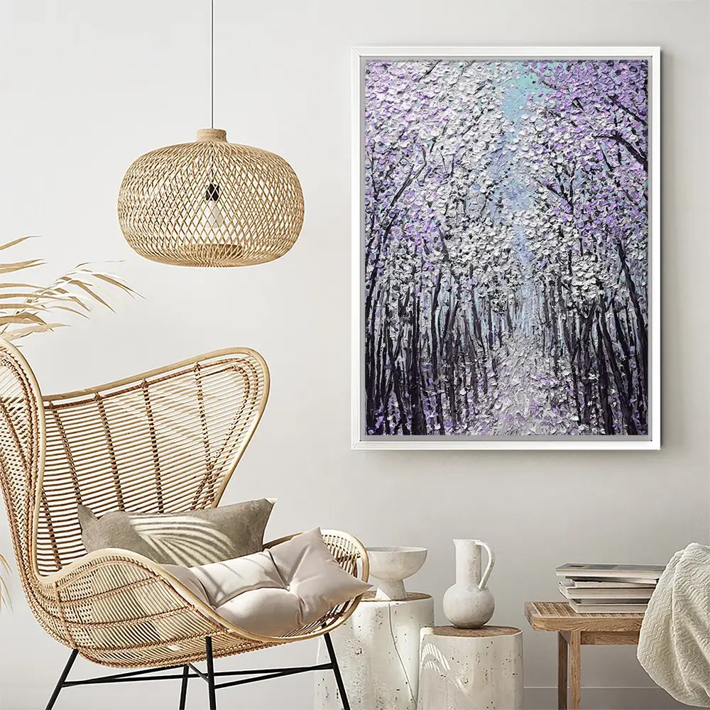 Driftwood In Purple Canvas Print Driftwood In Purple Canvas Print wall art product Nada Khatib