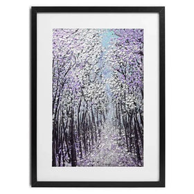 Driftwood In Purple Framed Art Print Driftwood In Purple Framed Art Print wall art product Nada Khatib