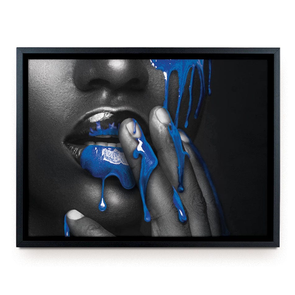 Dripping Blue Canvas Print wall art product H Cleary