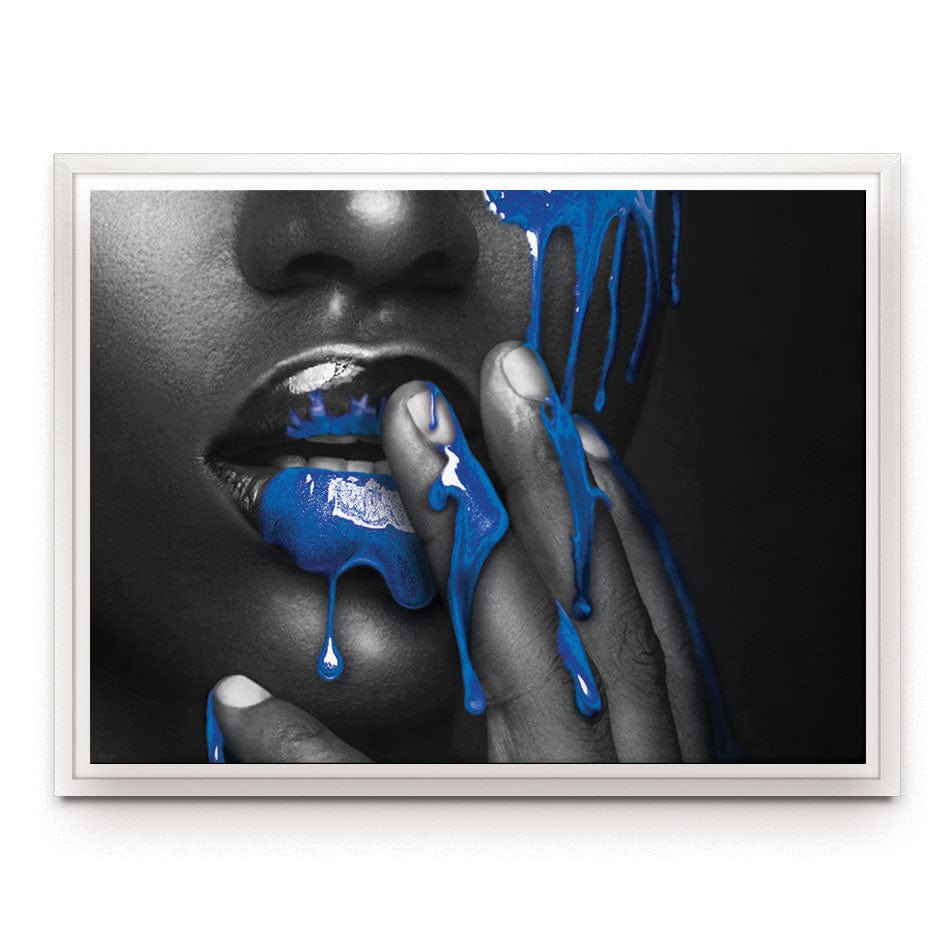 Dripping Blue Canvas Print wall art product H Cleary