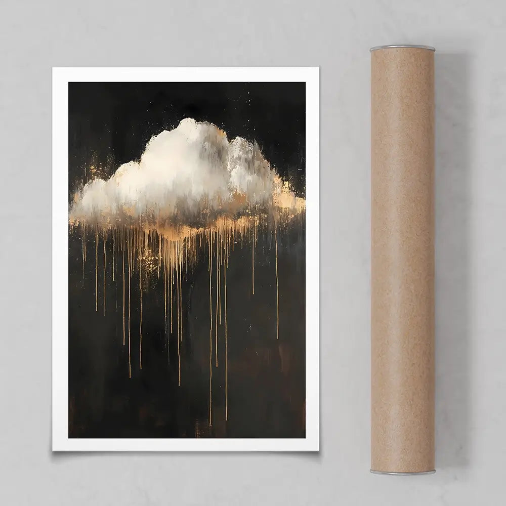 Dripping Cloud Art Print Dripping Cloud Art Print wall art product IAmHomeStudio