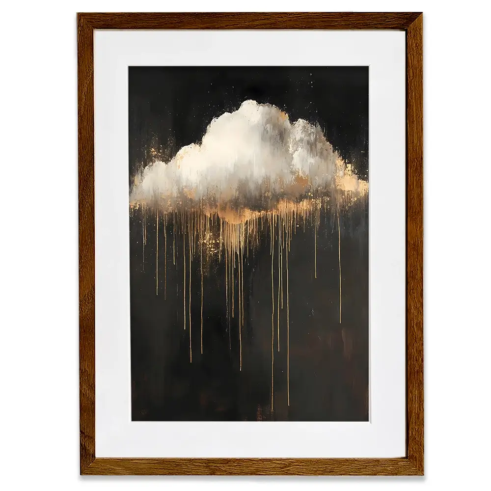 Dripping Cloud Framed Art Print Dripping Cloud Framed Art Print wall art product IAmHomeStudio