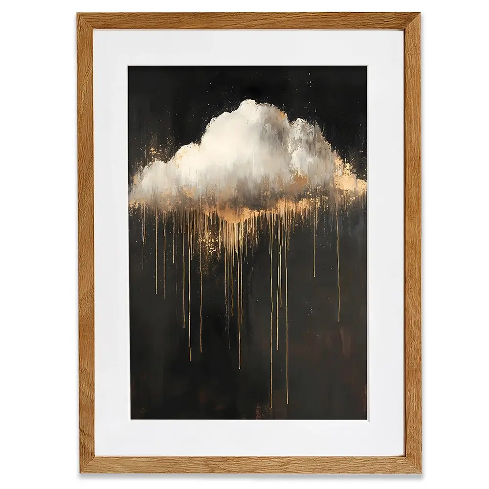 Dripping Cloud Framed Art Print Dripping Cloud Framed Art Print wall art product IAmHomeStudio