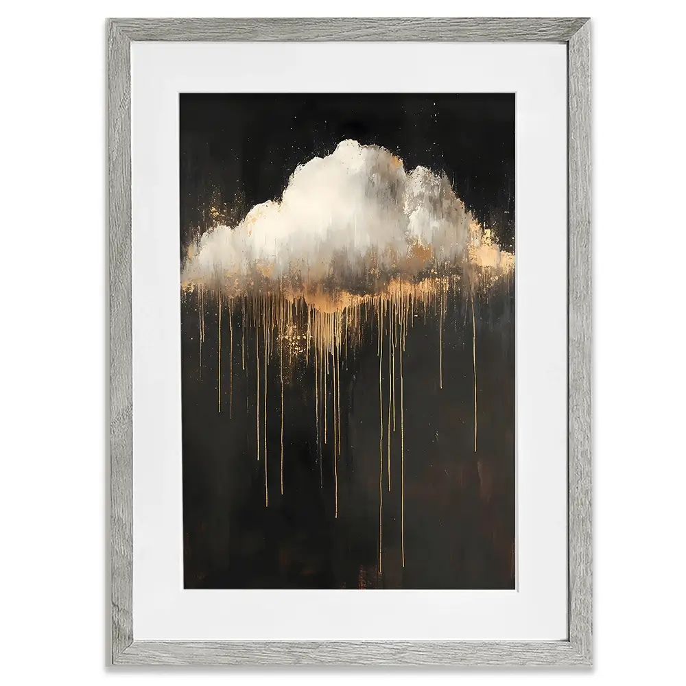 Dripping Cloud Framed Art Print Dripping Cloud Framed Art Print wall art product IAmHomeStudio