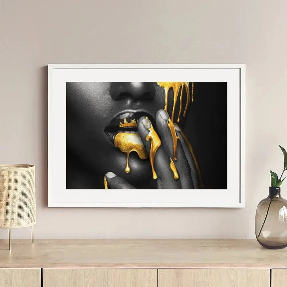 Dripping Framed Art Print Dripping Framed Art Print wall art product H Cleary
