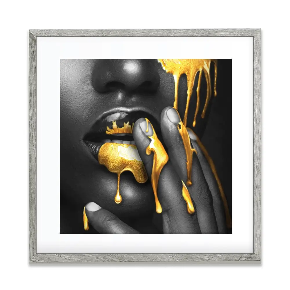 Dripping Square Framed Art Print Dripping Square Framed Art Print wall art product Art Print Shop