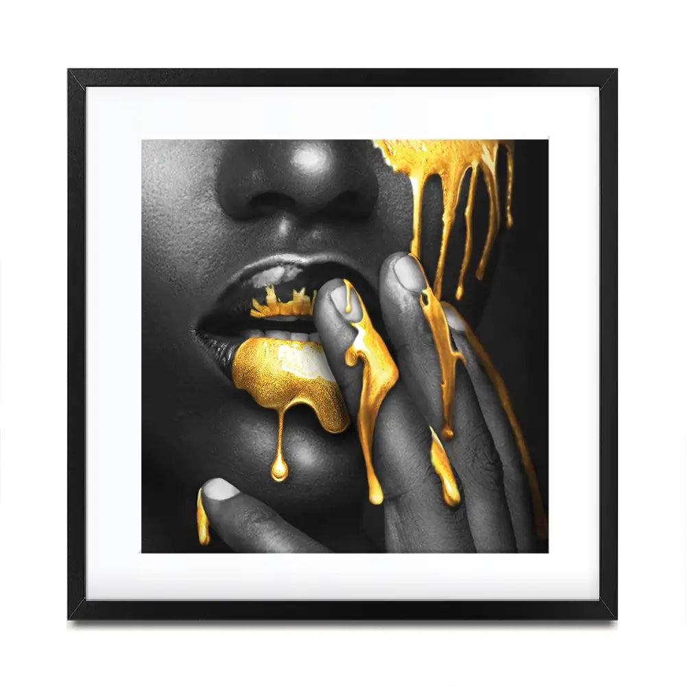 Dripping Square Framed Art Print Dripping Square Framed Art Print wall art product Art Print Shop