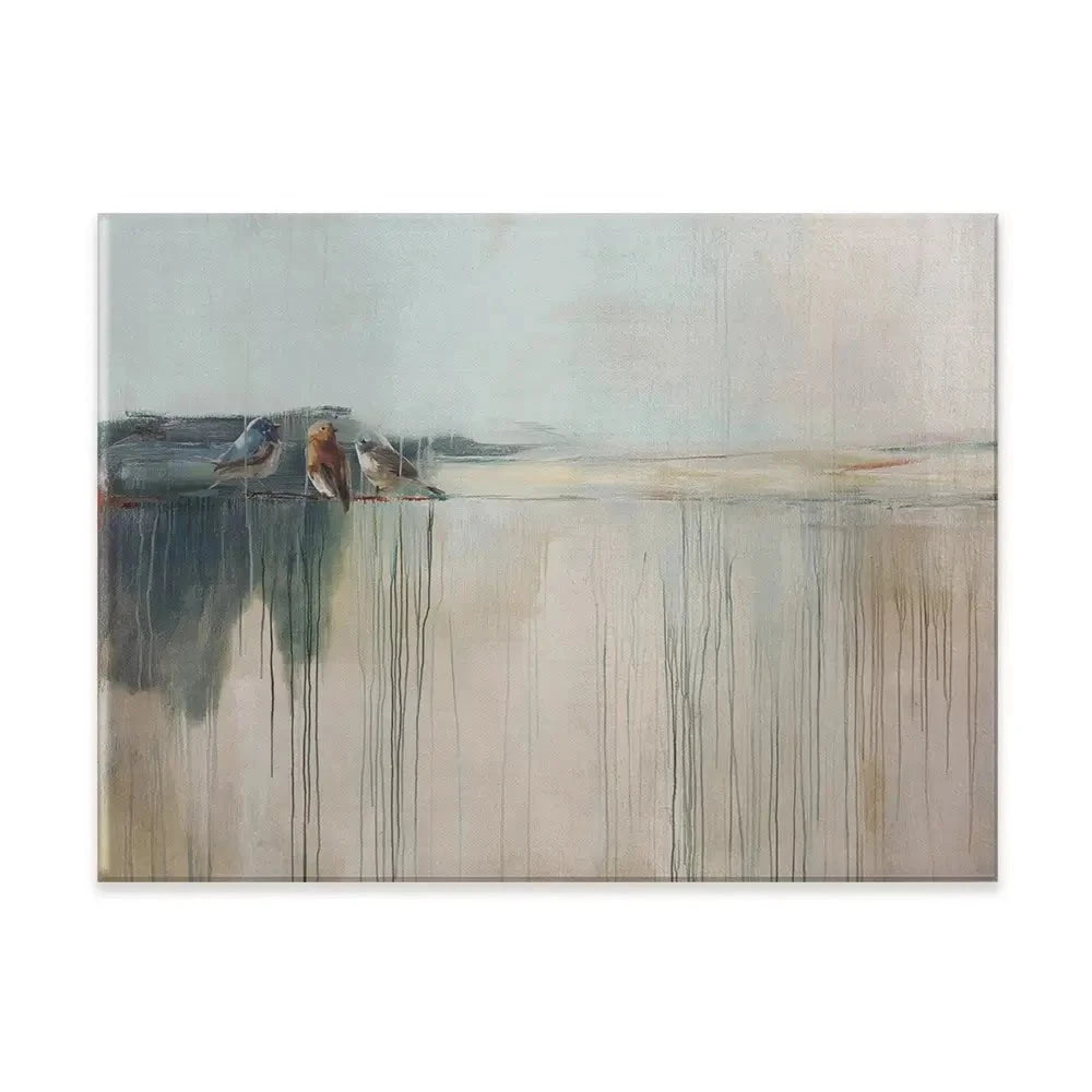 Drips And Feathers Canvas Print Drips And Feathers Canvas Print wall art product Svetlana Aleynikova