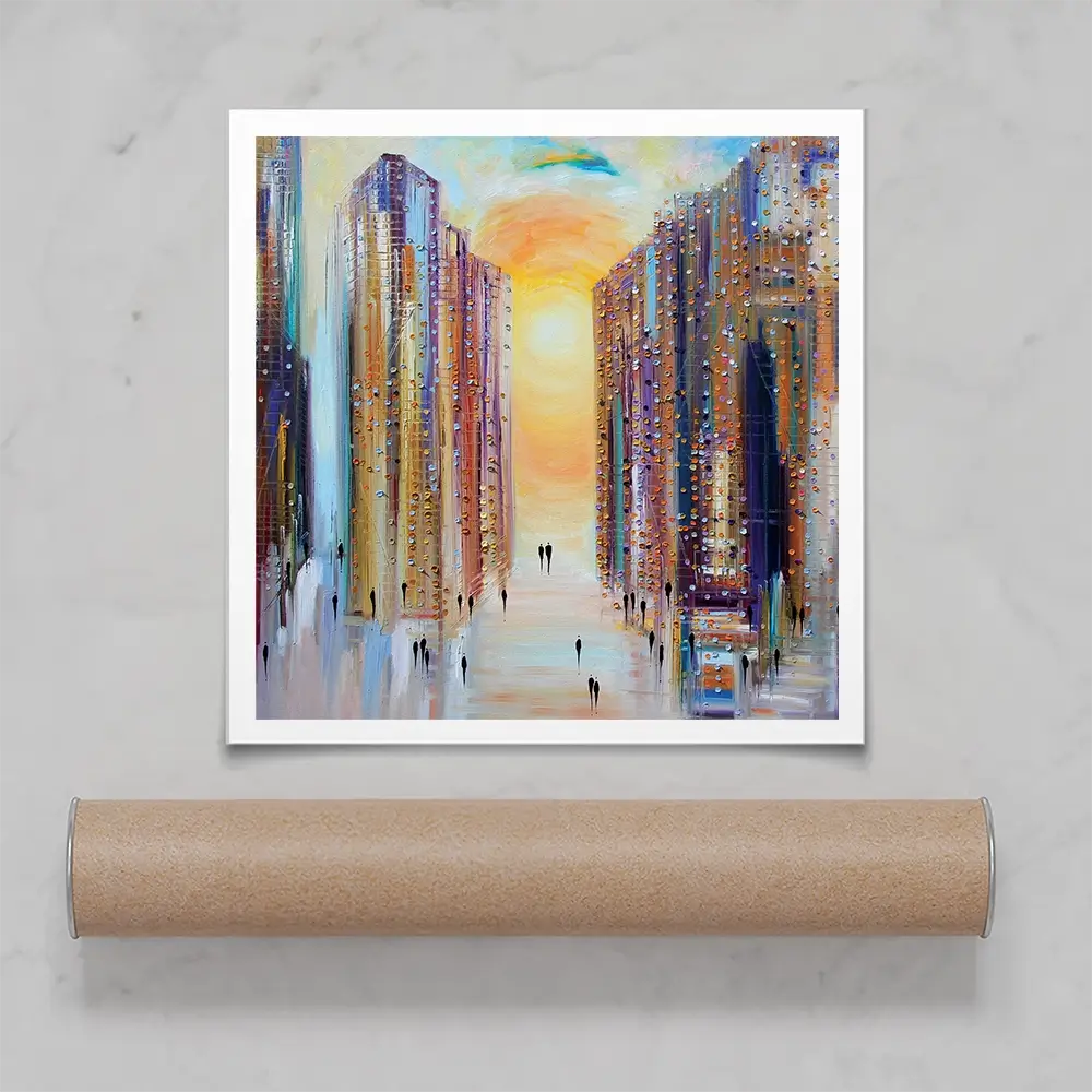 Drowning In The Sun Square Art Print Drowning In The Sun Square Art Print wall art product Ekaterina Ermilkina