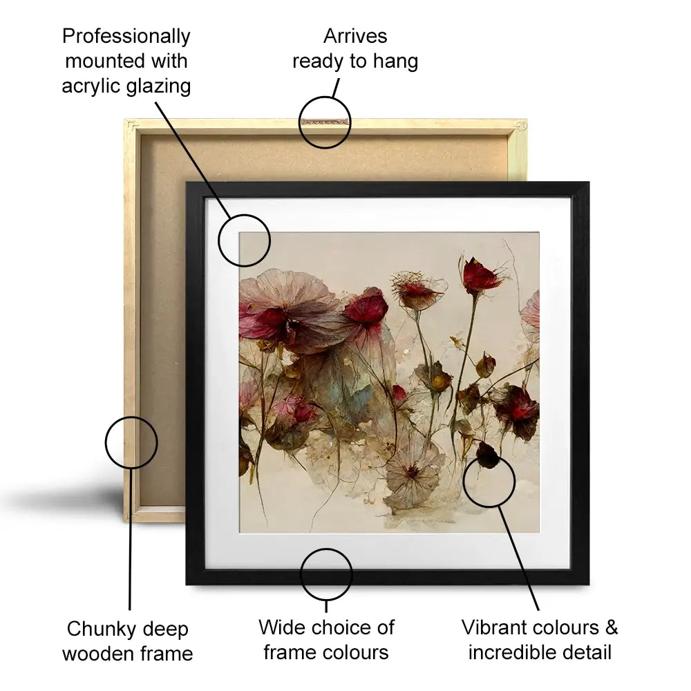 Dry Beauties 11 Square Framed Art Print Dry Beauties 11 Square Framed Art Print wall art product Treechild