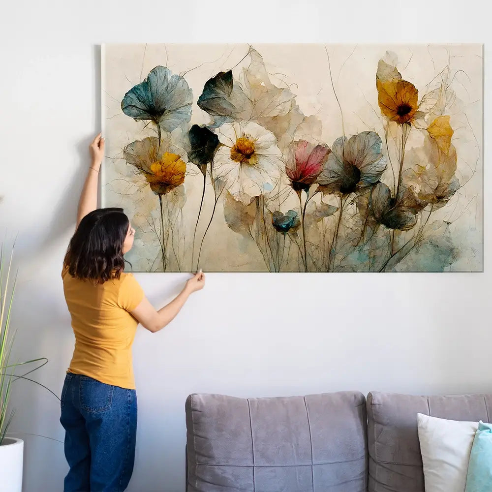 Dry Bouquet Oversized Canvas Print Dry Bouquet Oversized Canvas Print wall art product Treechild