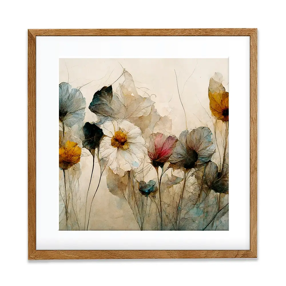 Dry Bouquet Square Framed Art Print Dry Bouquet Square Framed Art Print wall art product Treechild