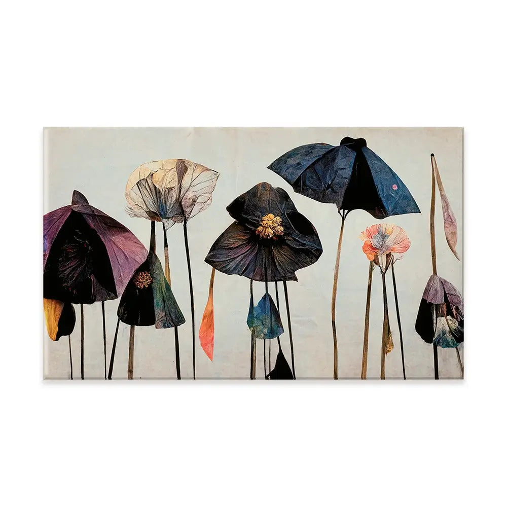 Dry Umbrella Flowers Canvas Print Dry Umbrella Flowers Canvas Print wall art product Treechild