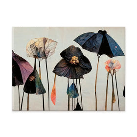Dry Umbrella Flowers Canvas Print Dry Umbrella Flowers Canvas Print wall art product Treechild