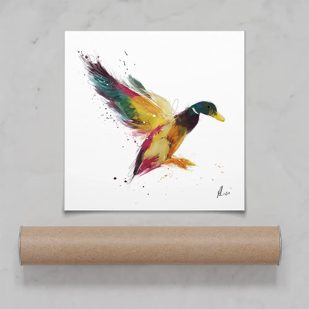 Duck Square Art Print Duck Square Art Print wall art product Aimee Linzi