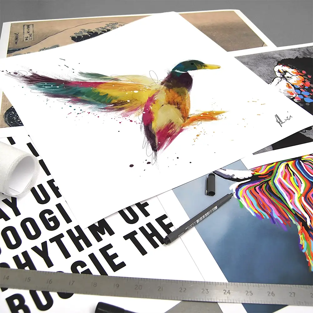Duck Square Art Print Duck Square Art Print wall art product Aimee Linzi