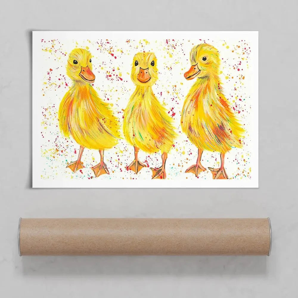 Ducklings Art Print Ducklings Art Print wall art product Emma LC Art