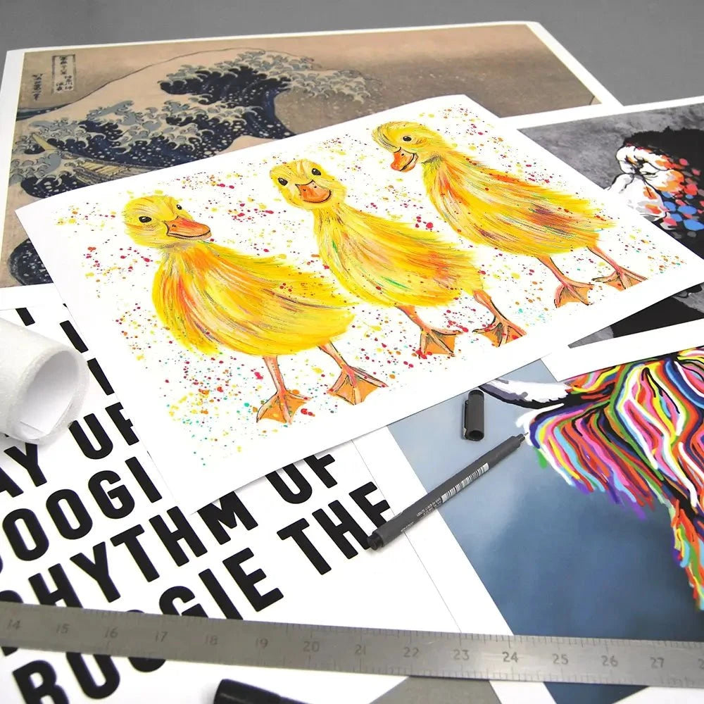 Ducklings Art Print Ducklings Art Print wall art product Emma LC Art