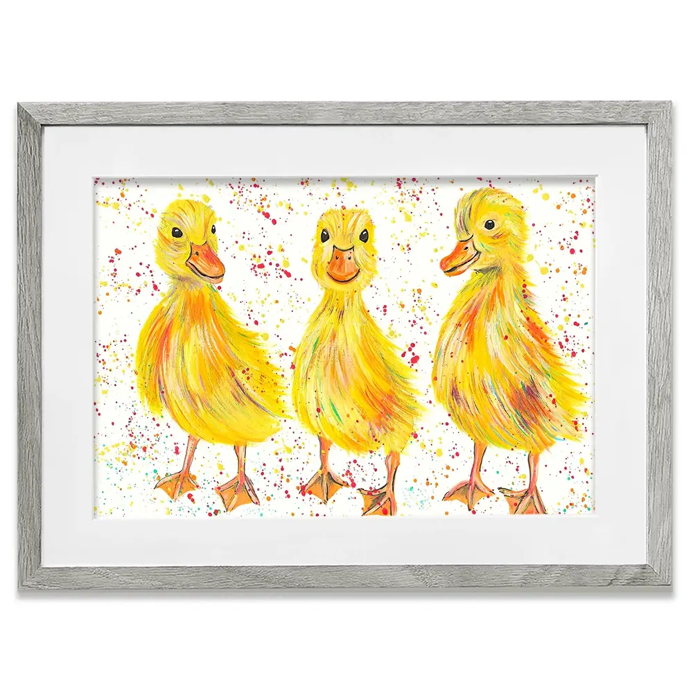 Ducklings Framed Art Print Ducklings Framed Art Print wall art product Emma LC Art