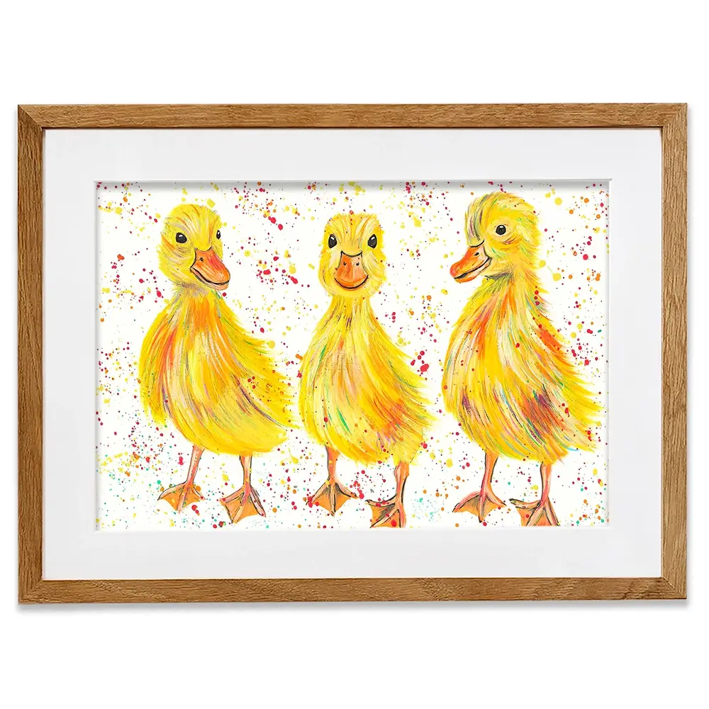 Ducklings Framed Art Print Ducklings Framed Art Print wall art product Emma LC Art