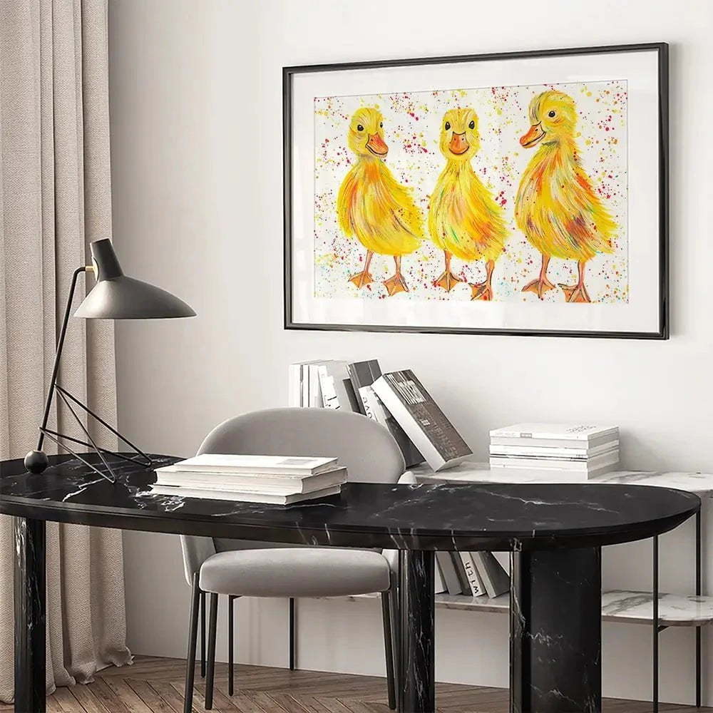 Ducklings Framed Art Print Ducklings Framed Art Print wall art product Emma LC Art
