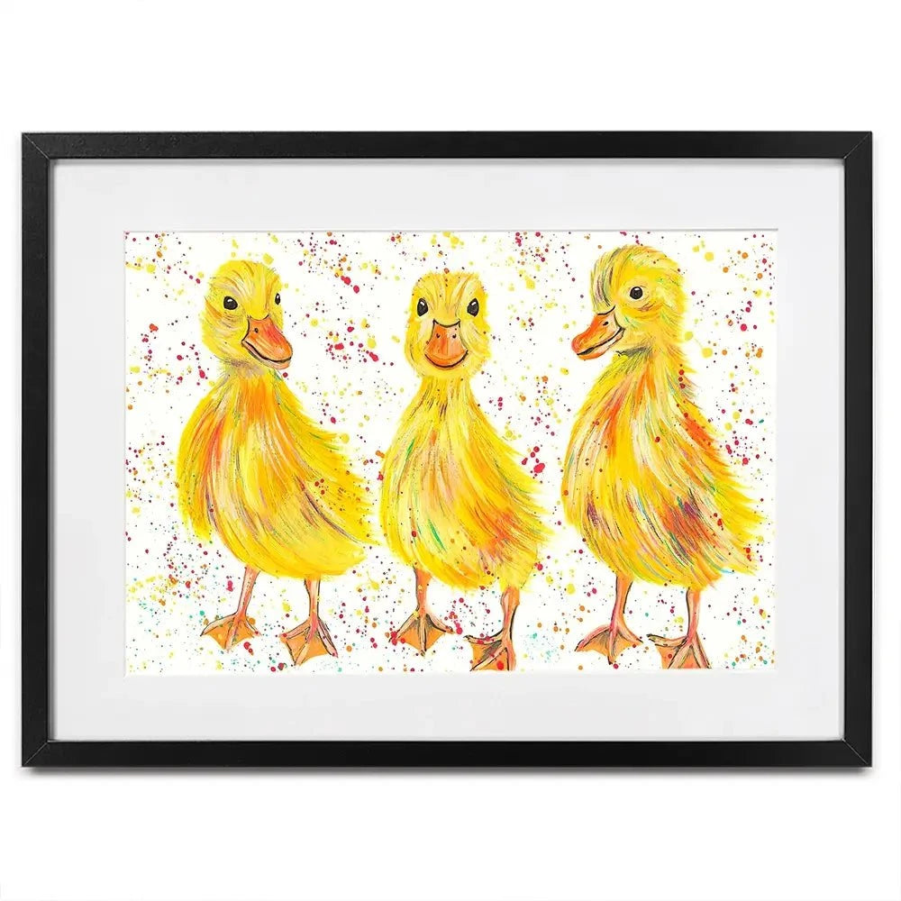 Ducklings Framed Art Print Ducklings Framed Art Print wall art product Emma LC Art