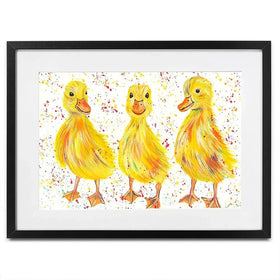 Ducklings Framed Art Print Ducklings Framed Art Print wall art product Emma LC Art