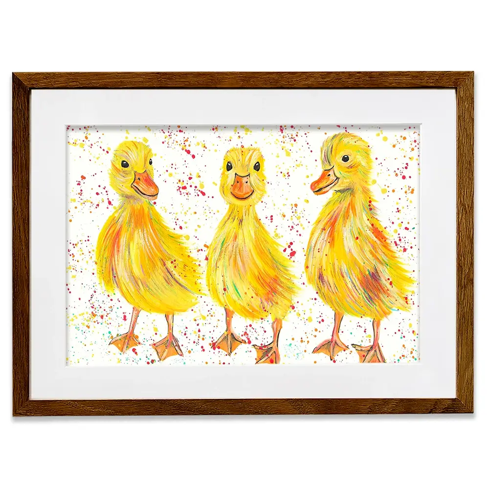 Ducklings Framed Art Print Ducklings Framed Art Print wall art product Emma LC Art